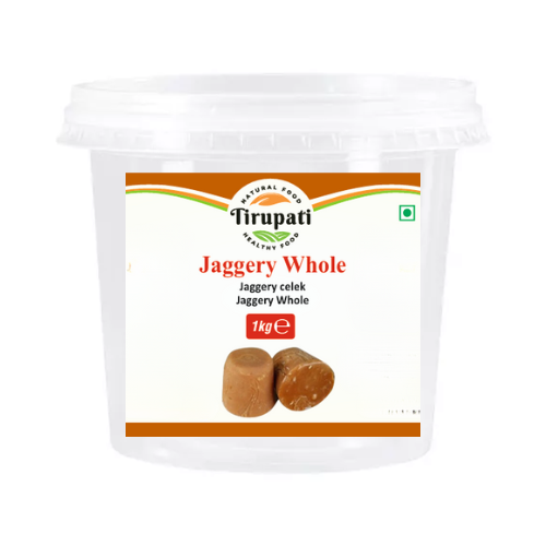 Tirupati Jaggery Whole / Gur (Brown) (1kg)