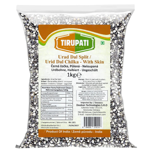 Tirupati Urad Dal Split With Skin / Urid Dal Chilka (1kg)