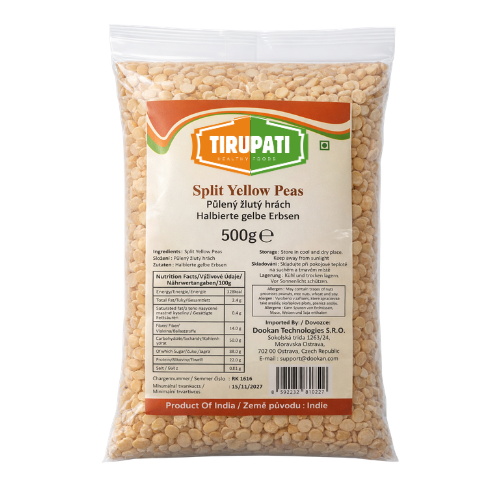 Tirupati Split Yellow Peas (500g)