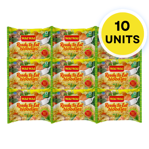 Wai Wai Noodles Veg Masala Flavour (Bundle of 10 x 70g) - Sale Item [BBD: 17 February 2026]