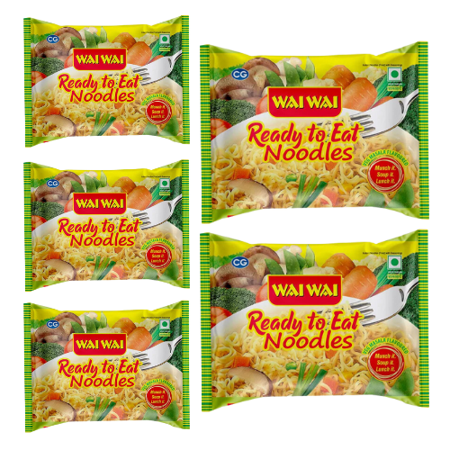 Wai Wai Noodles Veg Masala Flavour (Bundle of 5 x 70g) - Sale Item [BBD: 17 February 2026]