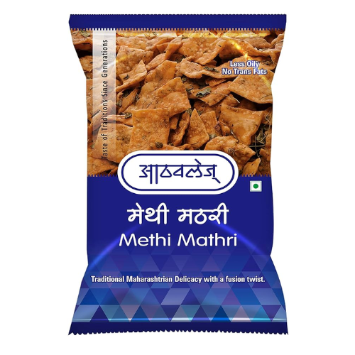 Athavale Methi / Fenugreek Mathri - (200g)