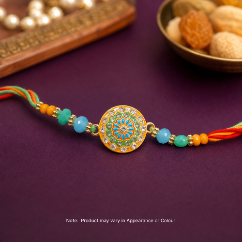 Meenakari Mandala Rakhi (1pc)