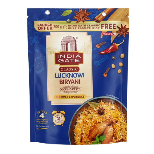 Free India Gate Classic Lucknowi Biryani Kit (400g)