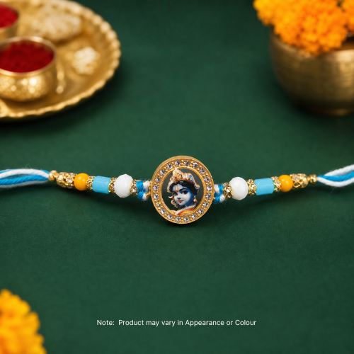 Little Krishna Beaded Rakhi (1pc)