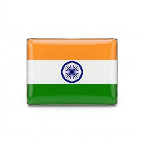 Tiranga Squre Badge (1pc)