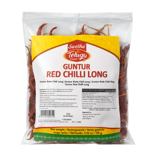 Telugu Guntur Dried Red Chilli Long (100g)